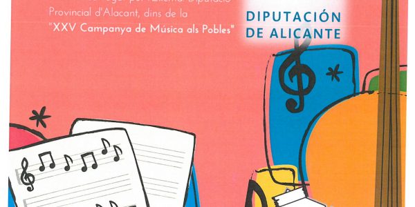 Concierto de la Sociedad Musical Lira Orxetana subvencionado por la Excma. Diputación de Alicante.