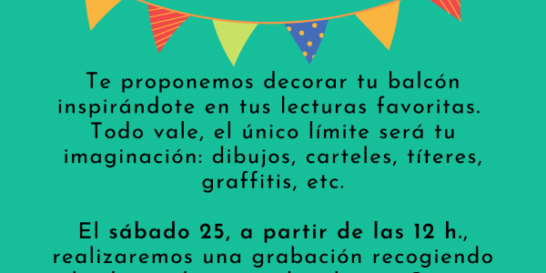 Orxeta celebra el Día del Libro desde tu balcón.